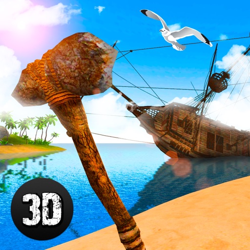 Pirate Island Survival Simulator 3D Icon