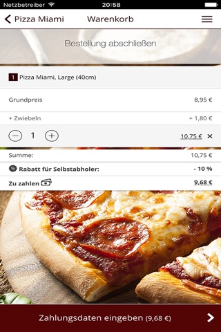 Pizza Texas Münster screenshot 3