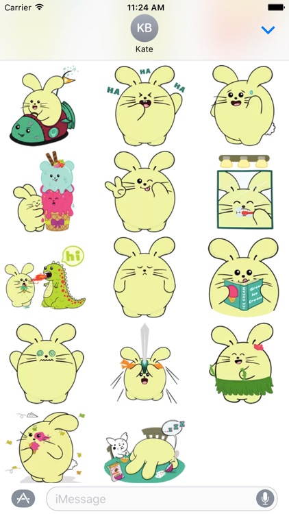 Fat Rabbit Sticker