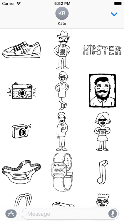 Hipster Doodles 2 Retro