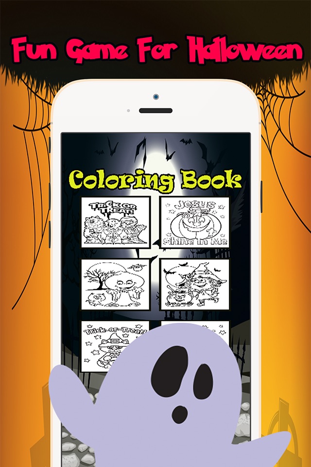 Halloween Coloring Book:Color Games For Adult Kids screenshot 4