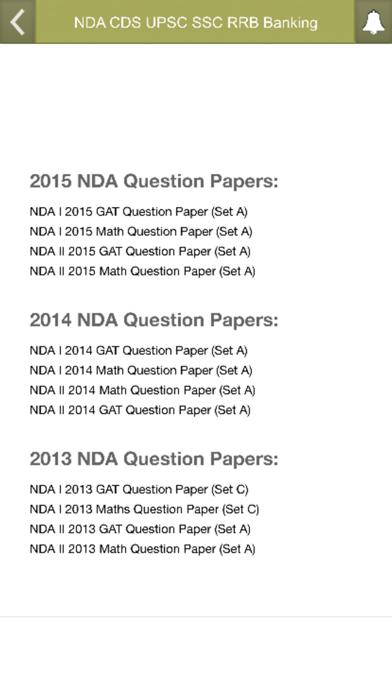 NDA CDS UPSC SSC RRB IBPS Exam Papers screenshot 4