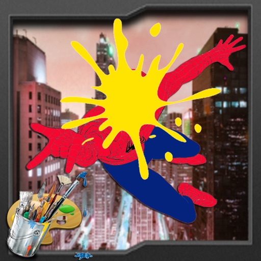 Draw Pages Game Spider man Version iOS App