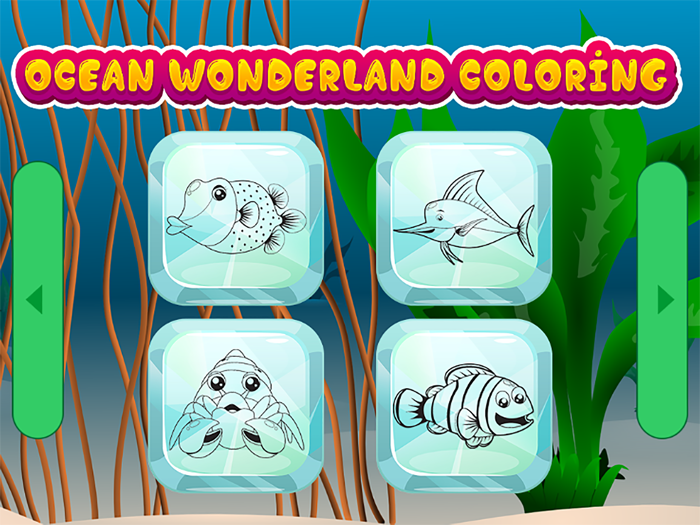 Ocean Wonderland Coloring for preschool - Drawing