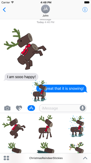 Christmas Reindeer Stickies(圖1)-速報App