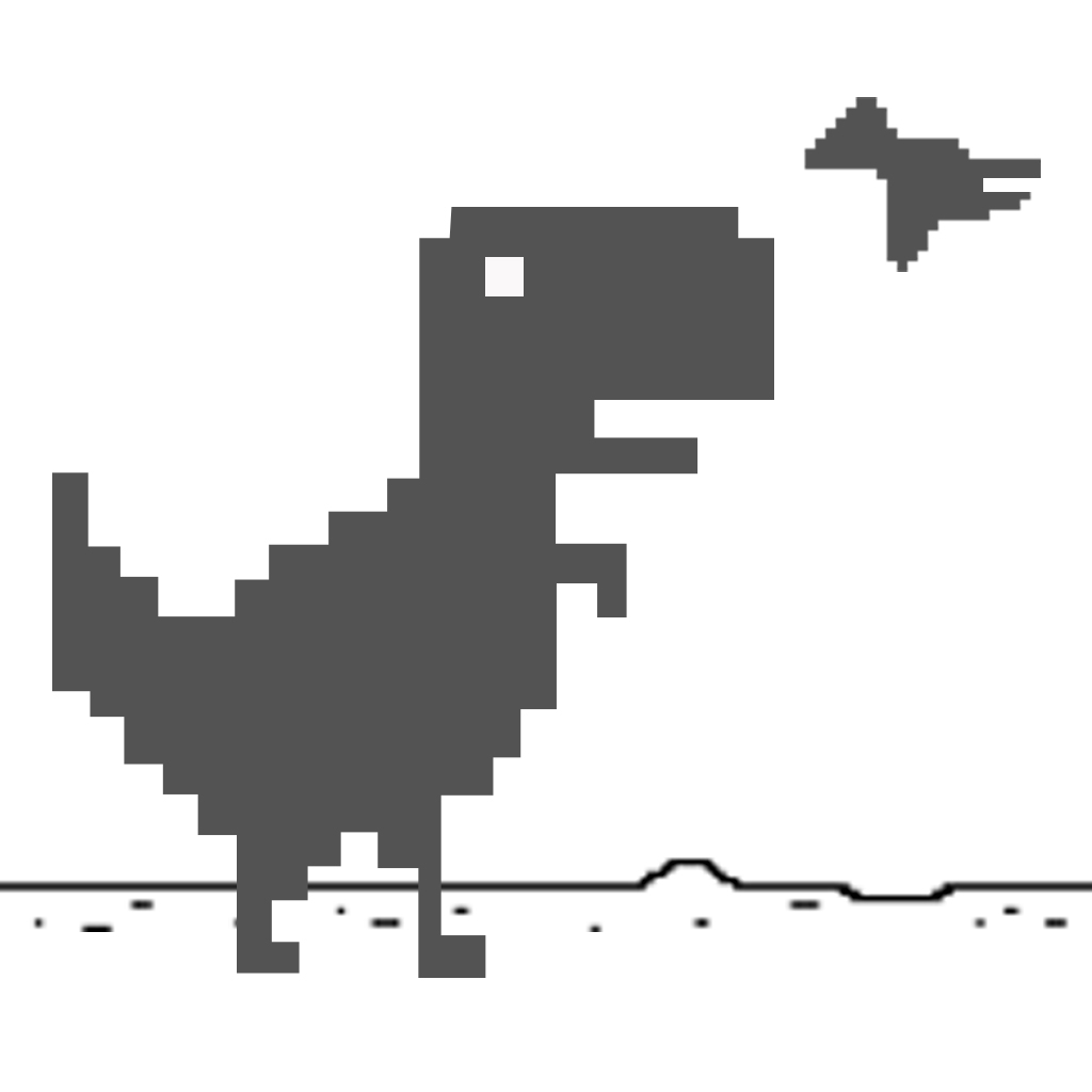 Apps do iPhone: Steve - The Jumping Dinosaur Widget Game