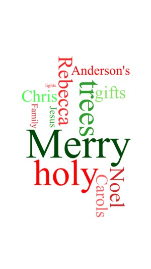 Create Custom Christmas Word Clouds(圖2)-速報App