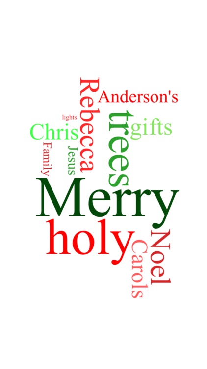 Create Custom Christmas Word Clouds