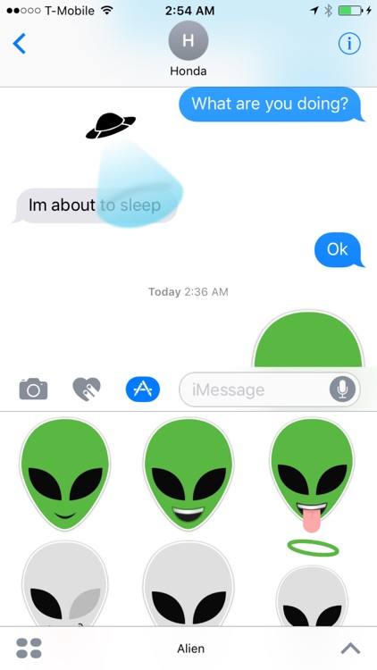 Alien UFO Emoji Stickers