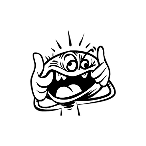 Rude Comic Character - Crazy Stickers icon