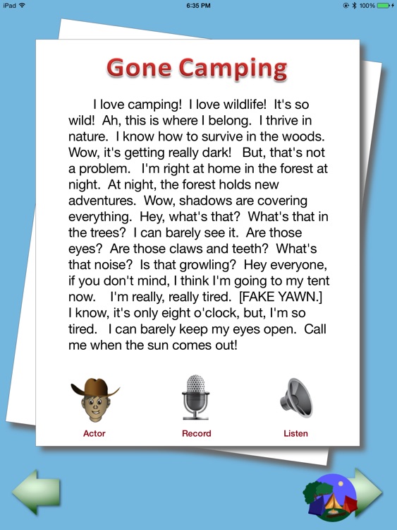 Gone Camping - Adventure in Voice-Over Acting screenshot-3