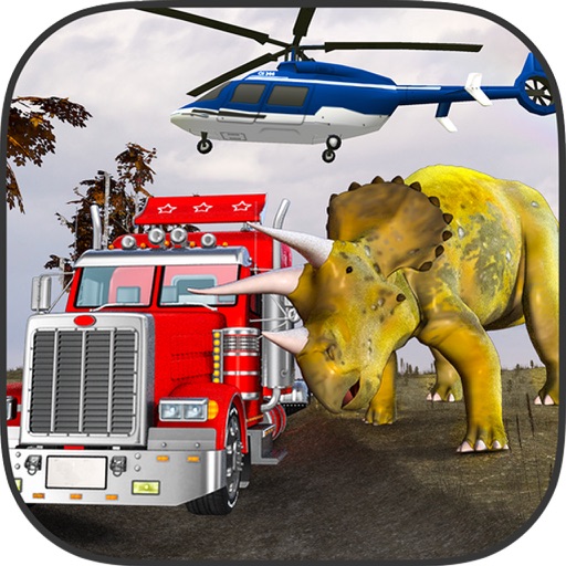 Dinosaur Transporter Helicopter Flight Simulator iOS App