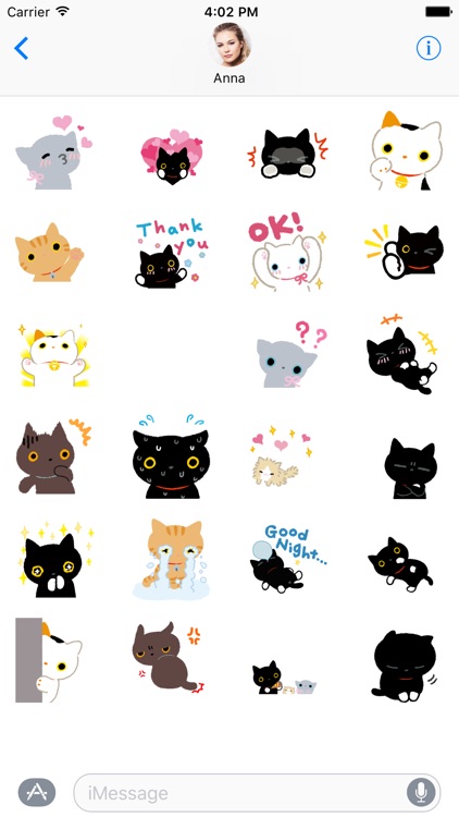 Animated Cat Stickers - Cute Kitty Love & Birthday