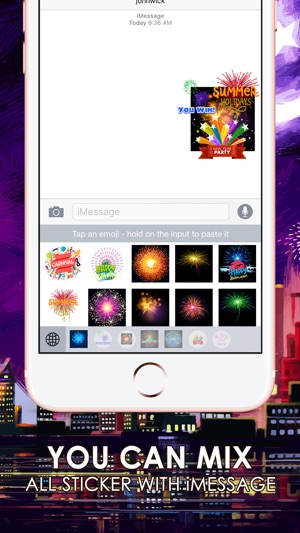 Fireworks Emoji Stickers Keyboard Themes ChatStick(圖3)-速報App