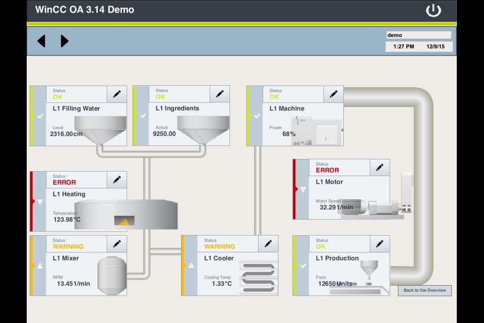 SIMATIC WinCC OA UI screenshot 3