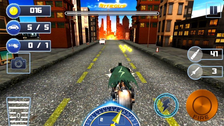 Gunship Bike Shooter : 3D Free Highway Attack screenshot-3