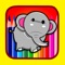 Elephant Coloring Pages is a game where you will find the best Elephant and Animal is pictures drawings so you can color them from your iPhone or iPad