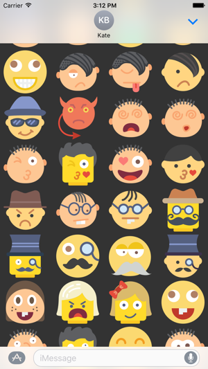 Emoticons Stickers Emojis for iMessage Chat(圖2)-速報App