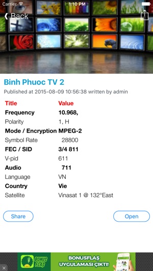 Vietnam TV Channels Sat Info(圖3)-速報App