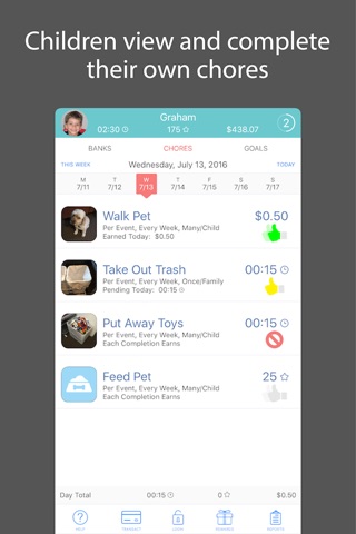 iEarn: Allowance, Chores, Banks & Rewards screenshot 3