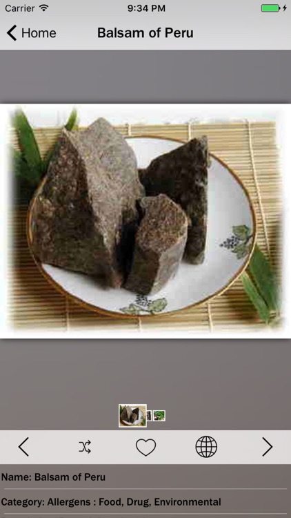 List of Allergens Info