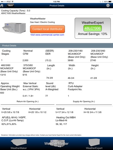 Carrier® Rooftops for iPad screenshot 3