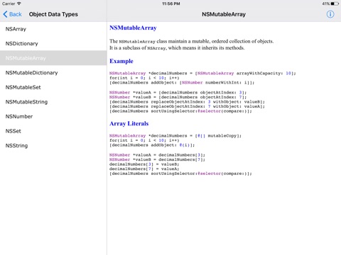 Objective C Reference HD screenshot 2