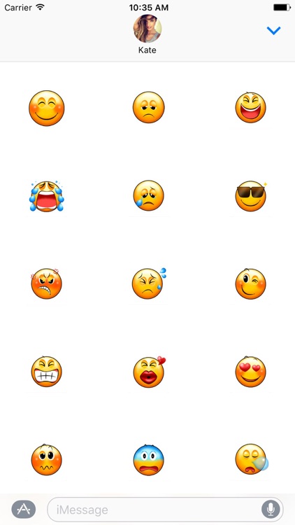 Animated Yellow Emoji Smiley Stickers