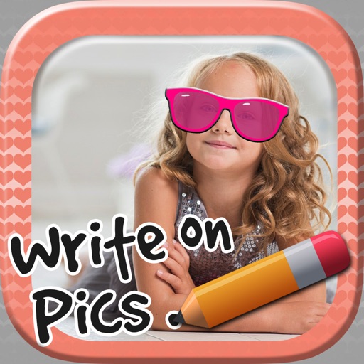Text on Photo Caption - Write on Pictures Editor icon