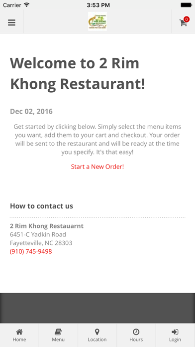 How to cancel & delete 2 Rim Khong Online Ordering from iphone & ipad 1