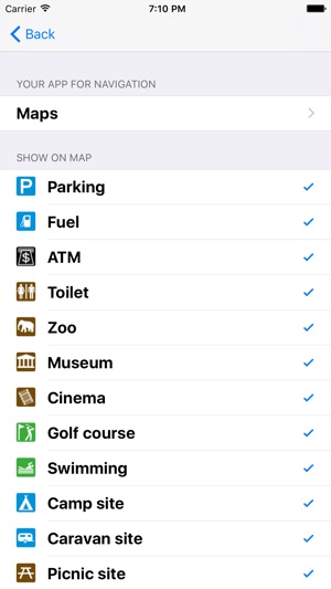 Leisuremap Iceland, Camping, Golf, Swimming, Car parks, and (圖5)-速報App