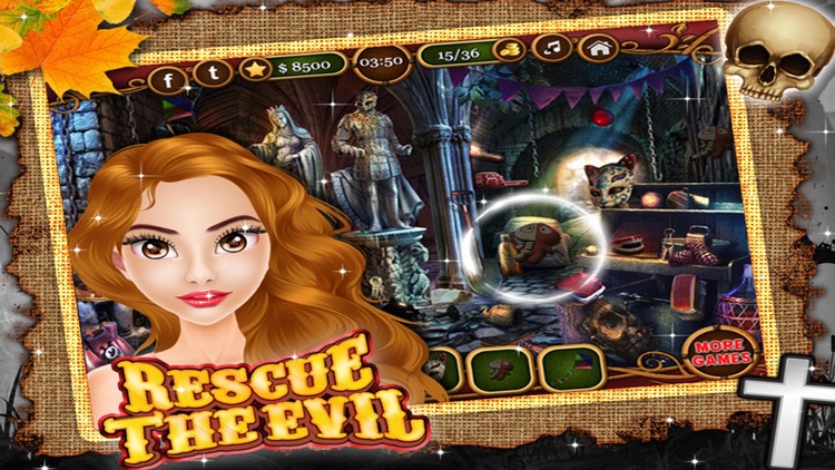 Save The Evil Hidden Objects - Halloween Mania