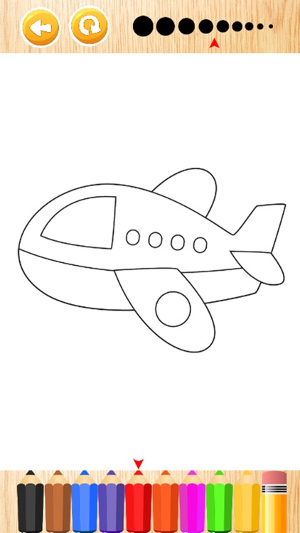 Airplane Coloring Book Games for Kids and Toddlers