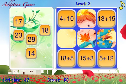 Addition math game screenshot 3