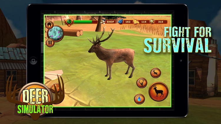 3D Deer Simulator - Crazy Wild Attack Sim 2016 screenshot-3