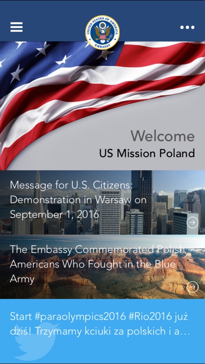 US Embassy Poland Mobile