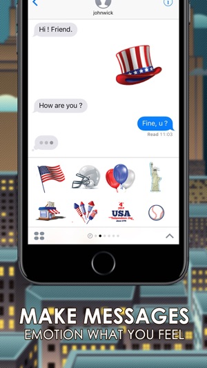 America Emoji Stickers Keyboard Themes ChatStick(圖2)-速報App