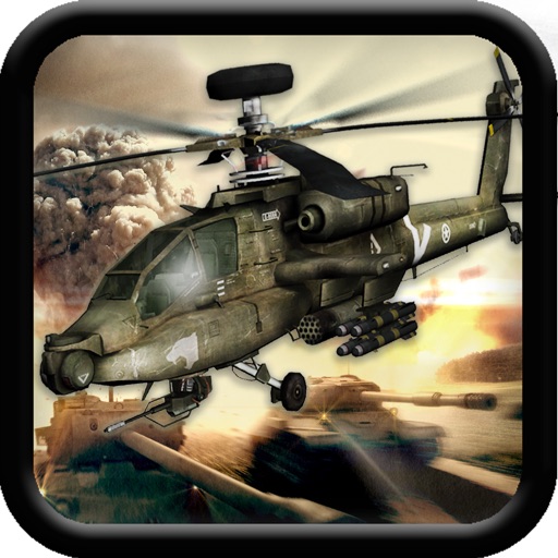 Gunship Helicopter Battle Field Icon