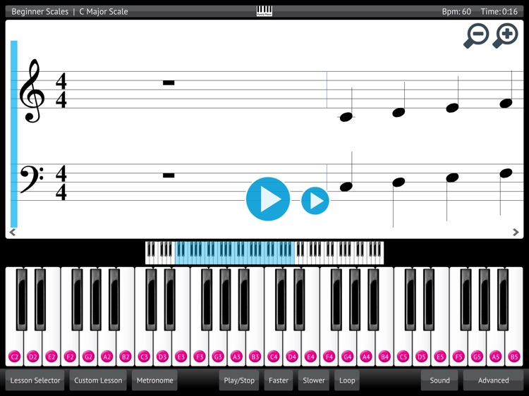 Learn & Practice Piano Keyboard Lessons Exercises