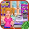 Shopping simulator with cash register education game for kids
