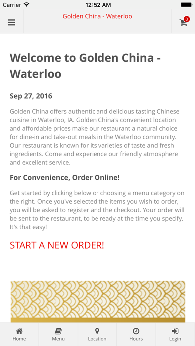 How to cancel & delete Golden China - Waterloo from iphone & ipad 1