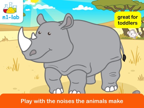 Nano Bear Savannah animals sound game for babies screenshot 4