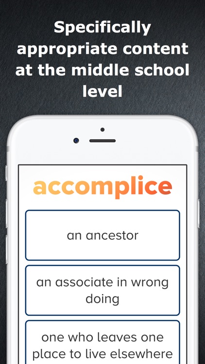Middle School Vocabulary Challenge screenshot-3
