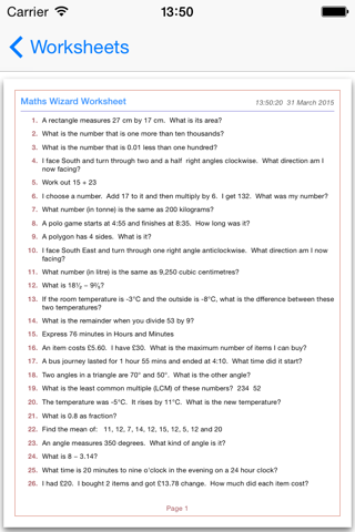 Maths Wizard screenshot 3