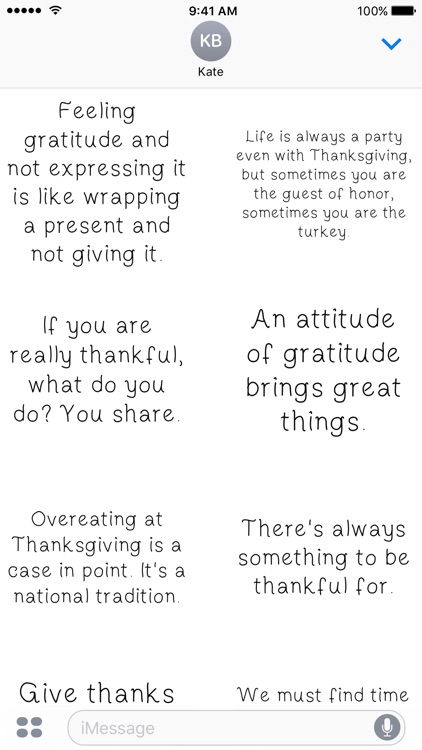 Thanksgiving Quotes - A to Z Stickers