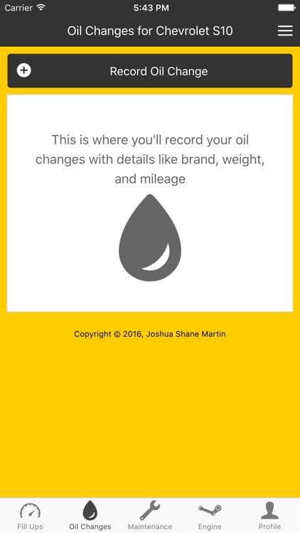 Engine Buddy - Oil Changes and Auto Records