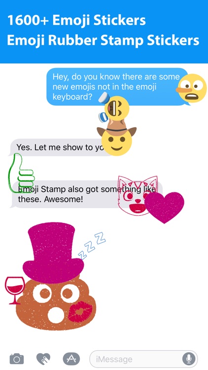 Emoji.Stamp - Ink Stamp Emoji Sticker for iMessage