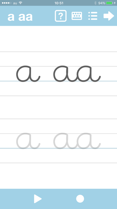 筆記体が書けるようになるアプリ abCur... screenshot1