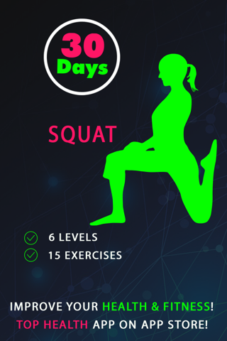 30 Day Squat Fitness Challenges ~ Daily Workout - náhled