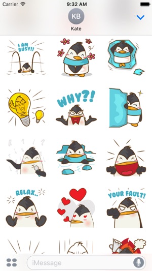 Lulu, the funny penguin for iMessage Sticker(圖1)-速報App